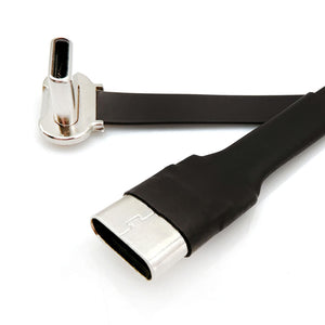 Ultra-Slim 90-Degree USB Type-C Male to Female Cable
