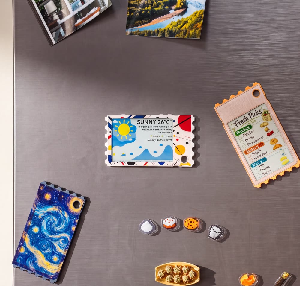 TICKEY used as a fridge note