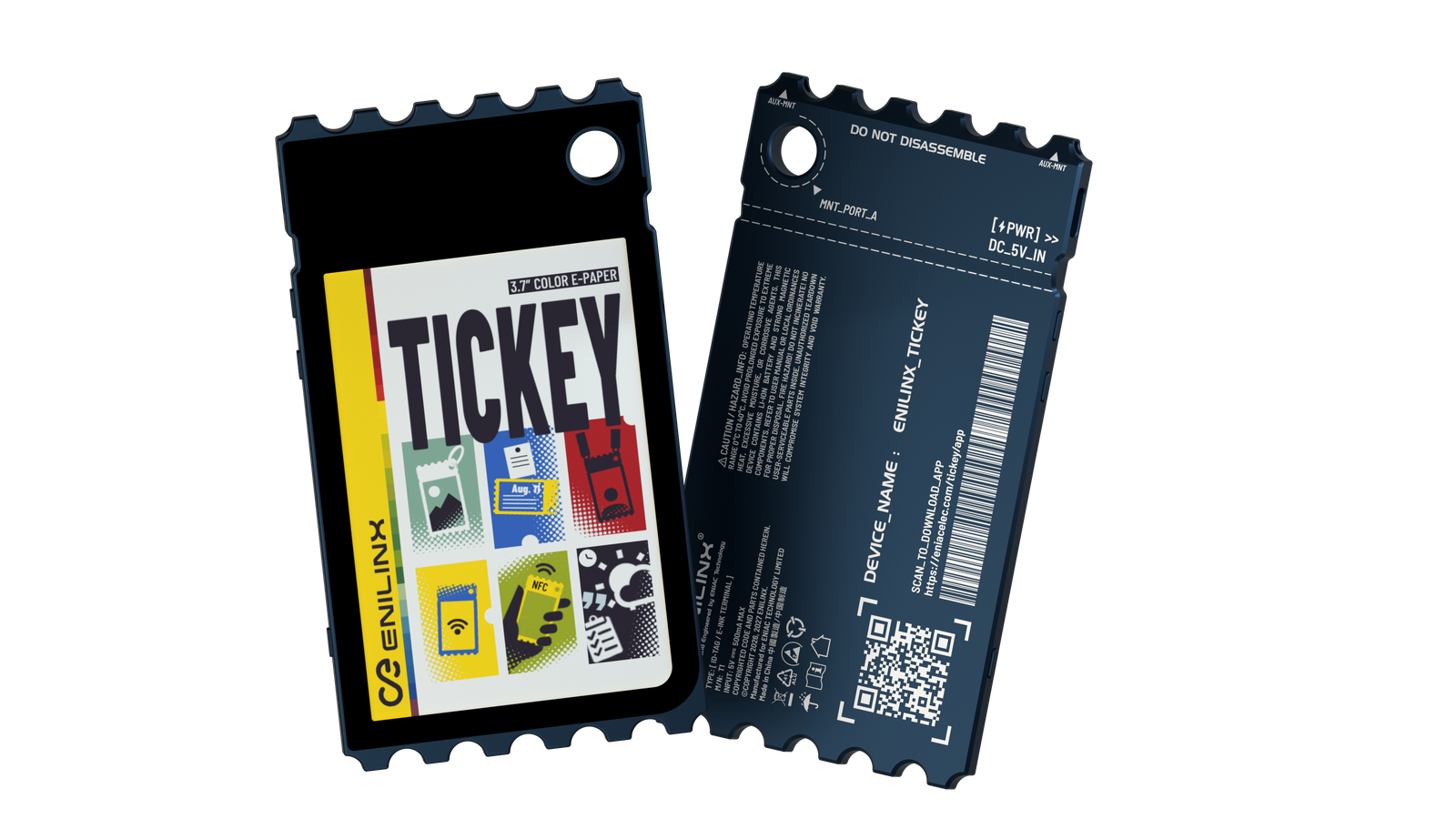 Pre-order: TICKEY — Customizable Color E-Paper Display